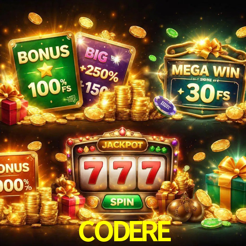 Tipos de bonos CODERE incluyendo recompensas de bienvenida y promociones continuas